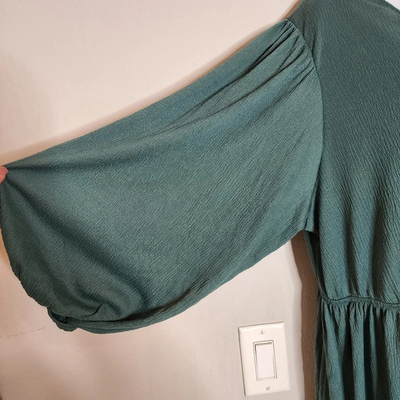 NWT Ava & Viv stretchy green dress with pockets - Picture 7 of 16